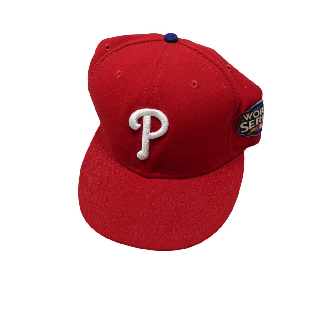 Philadelphia Phillies Hat Cap Fitted Mens 7 1/2 Red MLB Baseball 59FIFTY New Era